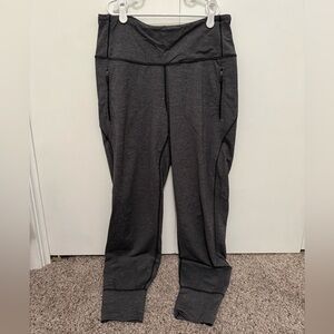 Lululemon Fresh Tracks Pant II, Heathered Grey, Size 8